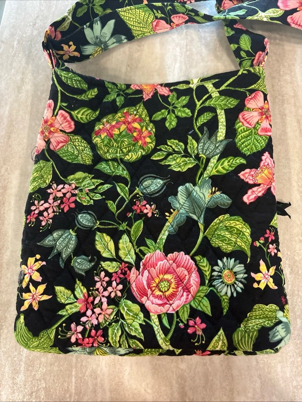 Vera Bradley Hipster Crossbody Bag Purse in Retired Botanica Pattern- Vintage
